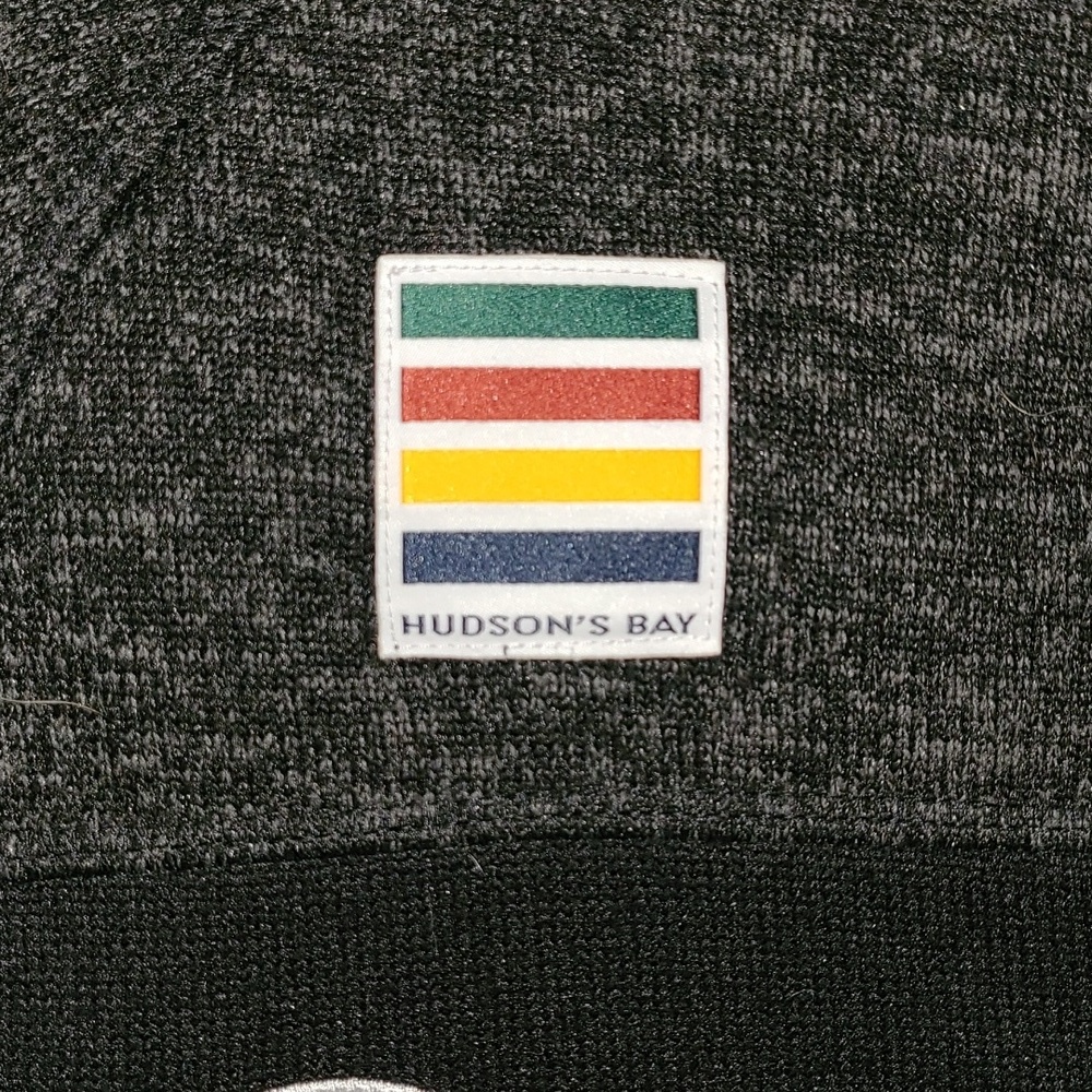 HUDSON BAY TEAM CANADA Gray Zip-Up Jacket Mens Size Med Youth OLYMPIC TEAM - Picture 3 of 10